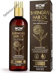 Wow Skin Science Bhringraj Hair Oil With Comb Applicator (100ML)